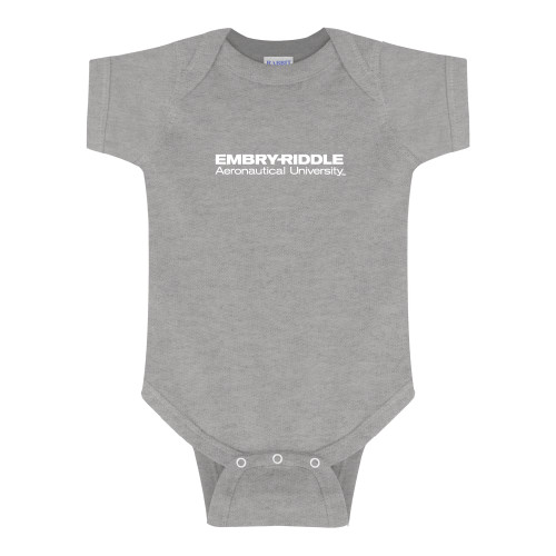  Grey Infant Onesie - ERAU Wordmark
