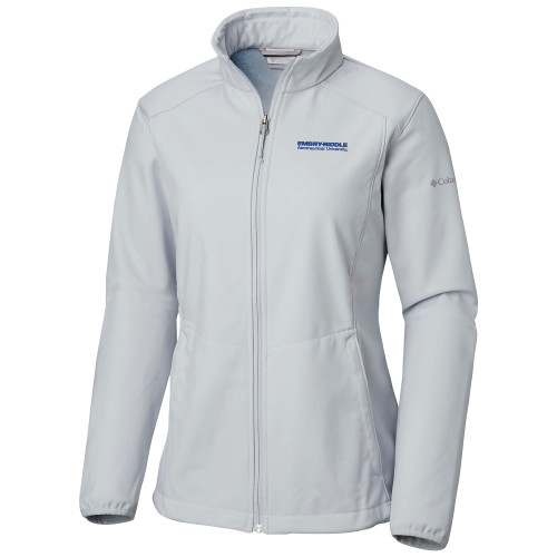 Columbia Womens Kruser Ridge White Jacket - ERAU Wordmark