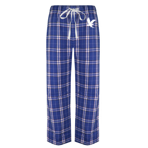  Royal/White Flannel Pajama Pant - ERAU Eagle