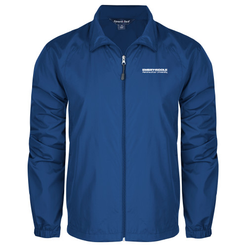  Royal Full Zip Wind Jacket - ERAU Wordmark