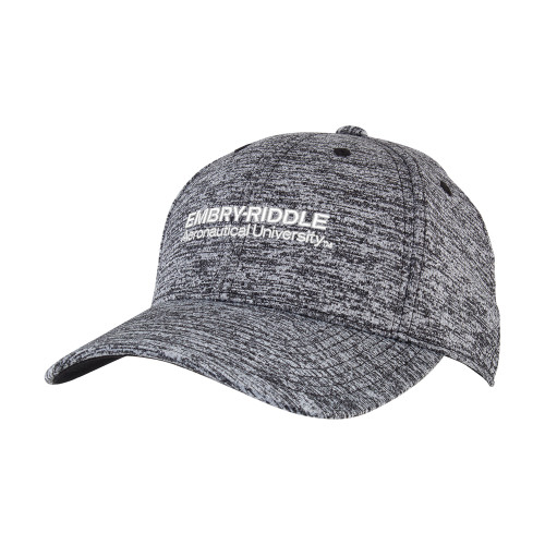  PosiCharge Black/White Electric Heather Hat - ERAU Wordmark