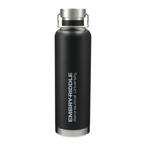  Thor Copper Vacuum Insulated Black Bottle 32oz - ERAU Wordmark Engraved