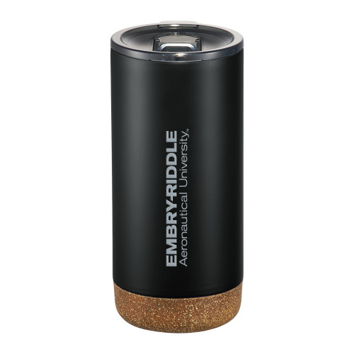  Valhalla Vacuum Insulated Black Tumbler 16oz - ERAU Wordmark Engraved