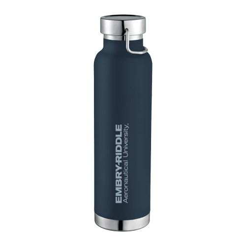  Thor Copper Vacuum Insulated Navy Bottle 22oz - ERAU Wordmark Engraved