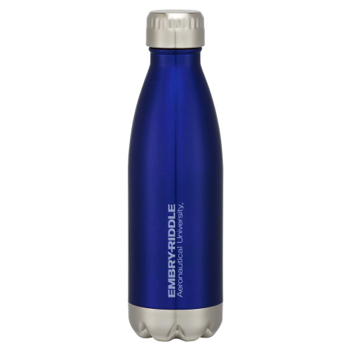  Swig Stainless Steel Blue Bottle 16oz - ERAU Wordmark Engraved