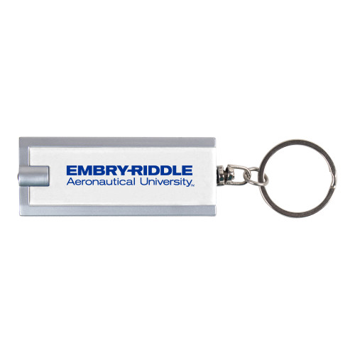  Turbo White Flashlight Key Holder - ERAU Wordmark