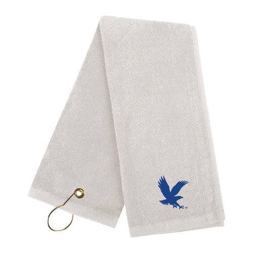  White Golf Towel - ERAU Eagle
