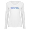 Thumbnail image for  Womens White Long Sleeve V Neck Tee