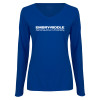 Thumbnail image for  Womens Royal Long Sleeve V Neck Tee 