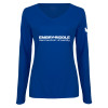Thumbnail image for  Womens Royal Long Sleeve V Neck Tee 