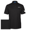 Thumbnail image for  Black Performance Fine Jacquard Polo