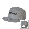 Thumbnail image for  Heather Grey Wool Blend Flat Bill Snapback Hat