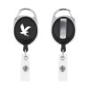 Thumbnail image for  Black Oval Retractable Badge Holder w/Clip