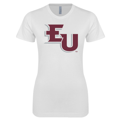  Next Level Womens White Boyfriend Tee - EU
