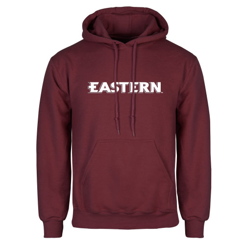  Maroon Fleece Hoodie - Eastern Wordmark