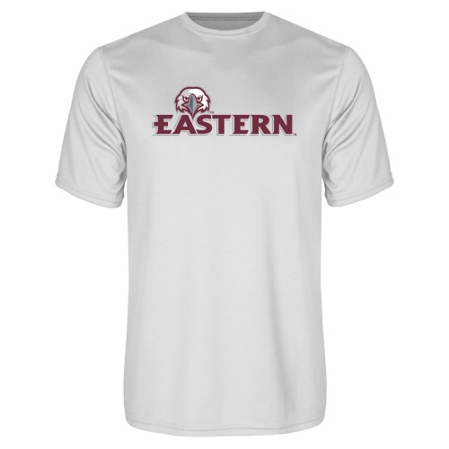  White Performance Tee - Eastern w/ Eagle Head