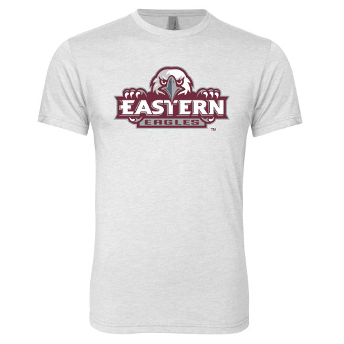  Next Level Heather White Triblend Tee - Official Logo