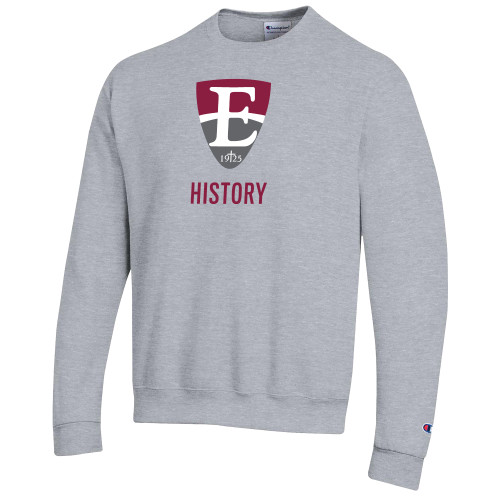  Champion Heather Grey Fleece Crew - History
