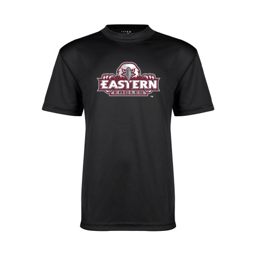  Youth Performance Black Tee - Official Logo