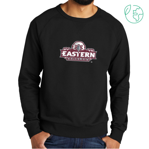  Allmade Black Organic French Terry Crewneck Sweatshirt - Official Logo