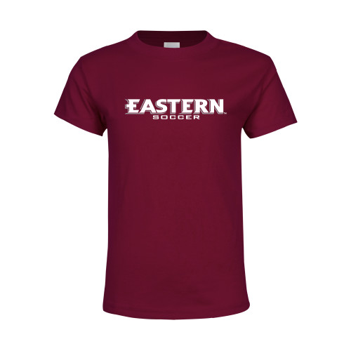  Youth Maroon T Shirt - Soccer