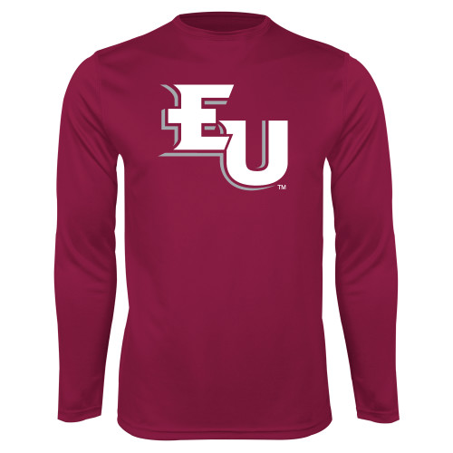  Maroon Performance Long Sleeve Shirt - EU