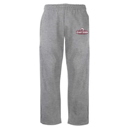  Grey Fleece Open Bottom Pant - Official Logo