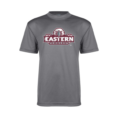  Youth Performance Grey Concrete Tee - Official Logo
