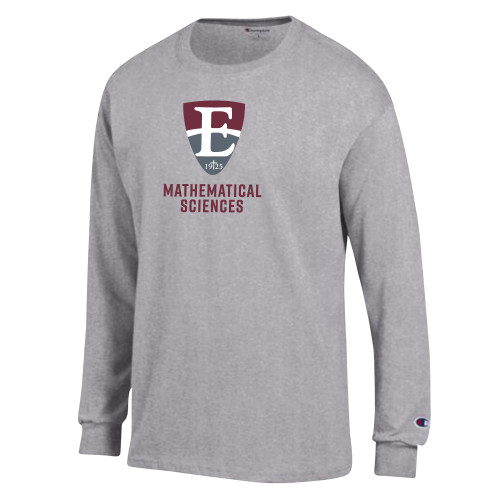  Champion Oxford Grey Long Sleeve T Shirt - E Mathematical Sciences