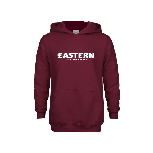  Youth Maroon Fleece Hoodie - Lacrosse