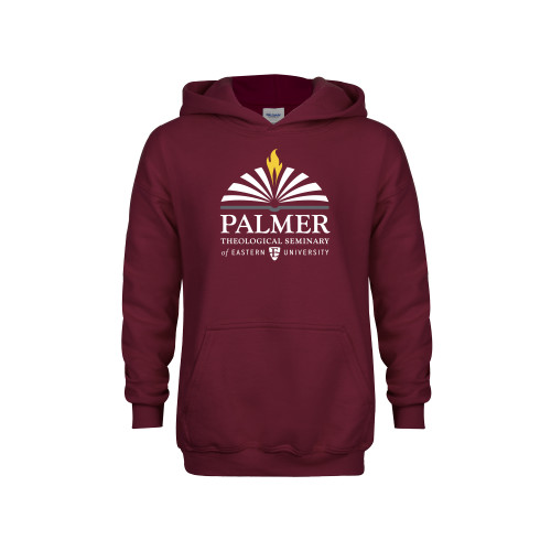  Youth Maroon Fleece Hoodie - Palmer Theological Seminary of EU Stacked