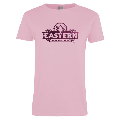  Womens Pink Short Sleeve Tee - Official Logo Foil
