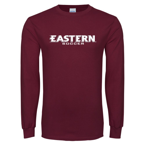  Maroon Long Sleeve T-Shirt - Soccer