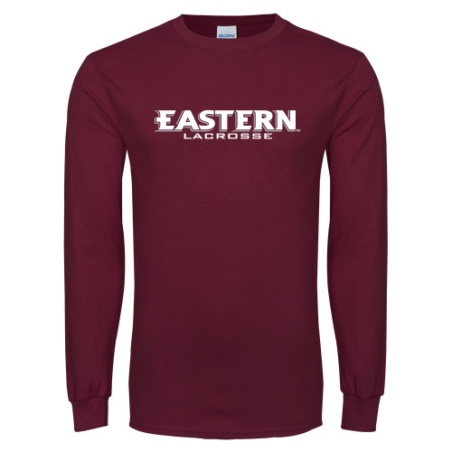  Maroon Long Sleeve T-Shirt - Lacrosse