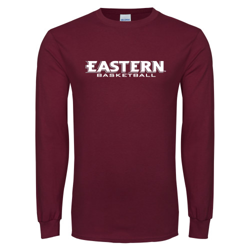  Maroon Long Sleeve T-Shirt - Basketball