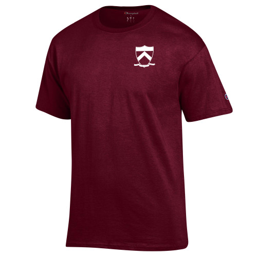  Champion Maroon T Shirt - Templeton Honors College Shield