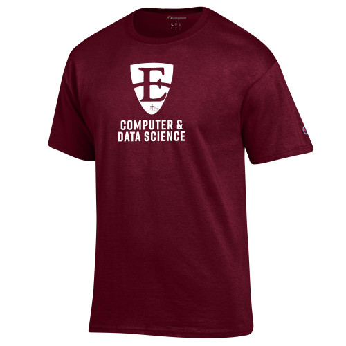  Champion Maroon T Shirt - E Computer and Data Science