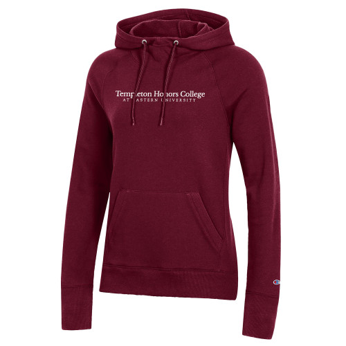  Champion Womens Maroon Pull Over Hood - Templeton Honors College