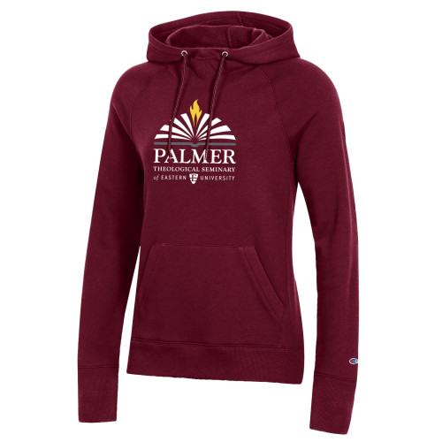  Champion Womens Maroon Pull Over Hood - Palmer Theological Seminary of EU Stacked