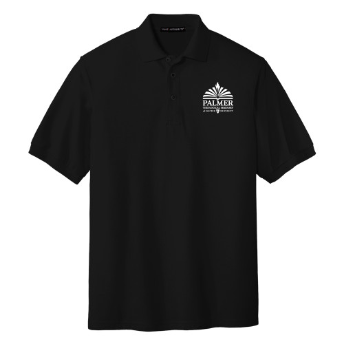  Black Silk Touch Polo - Palmer Theological Seminary of EU Stacked
