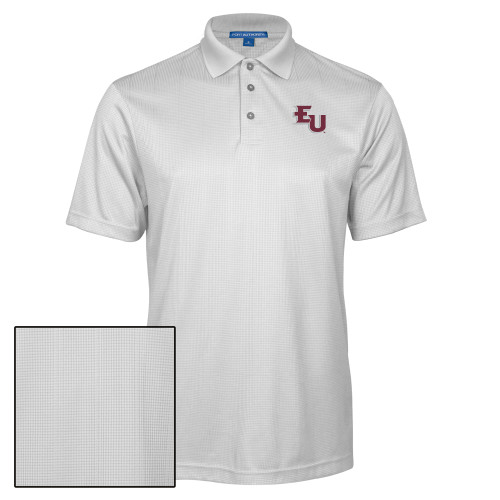  White Performance Fine Jacquard Polo - EU