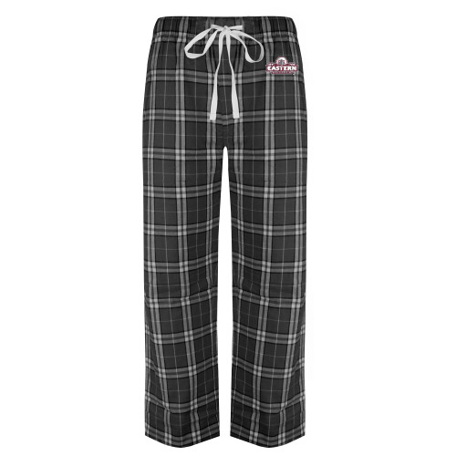  Black/Grey Flannel Pajama Pant - Official Logo