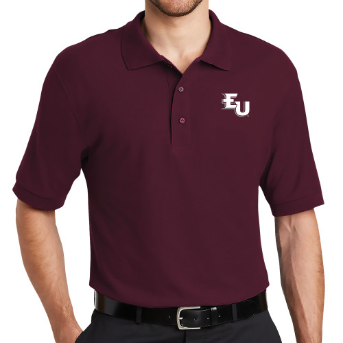  Maroon Silk Touch Polo - EU