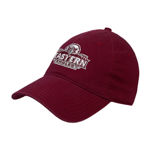  Maroon Unstructured Adjustable Low Profile Hat - Official Logo