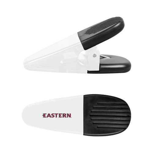  White Crocodile Clip/Magnet - Eastern Wordmark