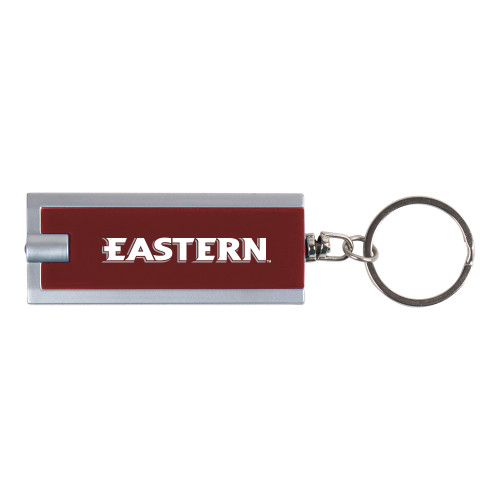  Turbo Maroon Flashlight Key Holder - Eastern Wordmark