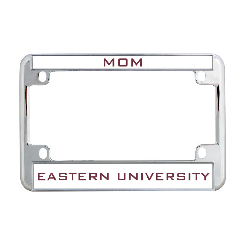  Metal Motorcycle License Plate Frame in Chrome - Mom 