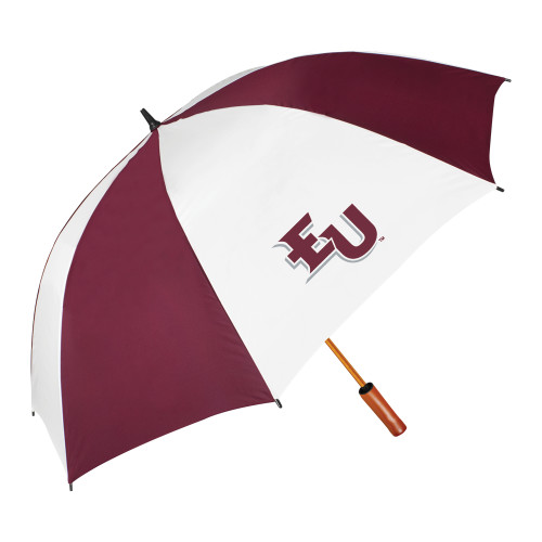  64 Inch Maroon/White Umbrella - EU