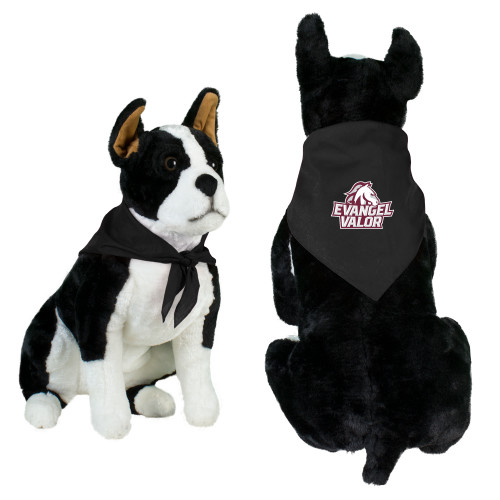  Black Pet Bandana - Evangel Valor Horse Lockup