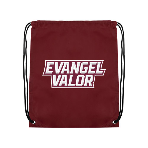  Maroon Drawstring Backpack - Evangel Valor